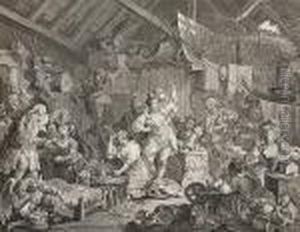 Strolling Actresses Dressing In A Barn (paulson 150) by William Hogarth