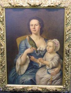 Portrait Of Rebecca Hargreaves And Child by William Hogarth