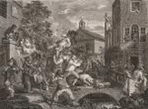 An Election Entertainment (paulson 198-201) by William Hogarth