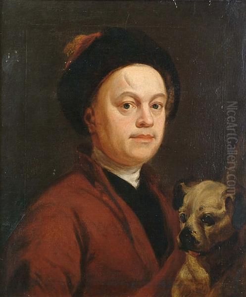 Self Portrait With Pug - view 1