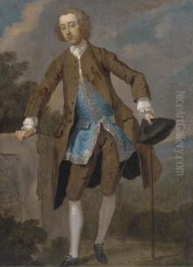 Portrait Of Gustavus Hamilton by William Hogarth