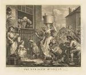 The Engraged Musician<</b> by William Hogarth