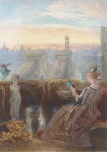 A Balcony Overlooking The Rialto Bridge, Venice by James Holland