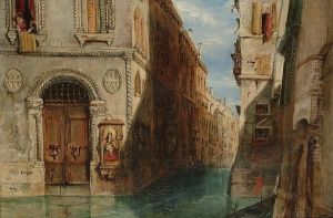 A Venetian Canal Scene