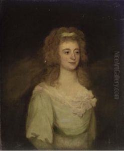 Portrait Of Mrs. Denis by John Hoppner