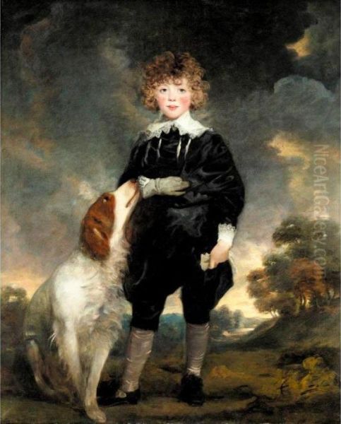 Portrait Of The Hon. Leicester
Fitzgerald Charles Stanhope, Later 5th Earl Of Harrington (1784-1862),
When A Child - view 1