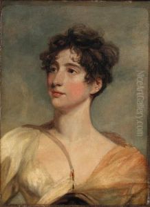 Portrait Of Mrs Frances 
Jerningham As Hebe, Bust-length, In A Whitedress And Yellow Shawl