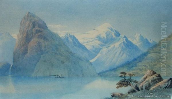 Stirling Falls & Lion Rock, Milford Sound - view 1