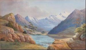 Headwaters Of South Island River by John Barr Clarke Hoyte