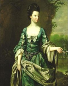Portrait Of A Lady, Said To Be Lady Dashwood by Thomas Hudson