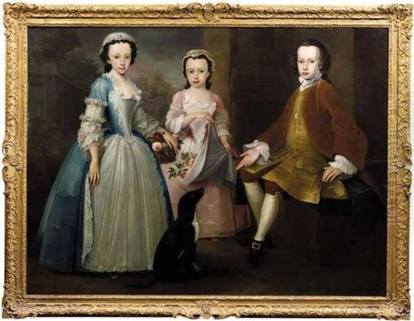 Portrait Of Three Children - view 1