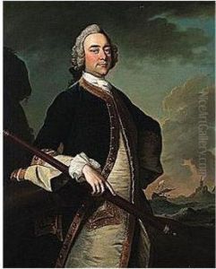 Portrait Of A Naval Officer by Thomas Hudson