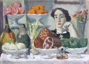 Seated Woman With Fruits