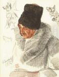Portrait De Maurice Penaud by Alexander Evgenievich Yakovlev