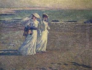 A Stroll On The Beach by Theo van Rysselberghe