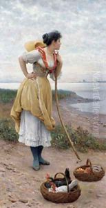 Eugene De Daydreaming by Blaas Eugen De