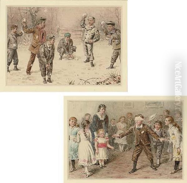 The Snowball Fight; And Blind Man's Buff - view 1