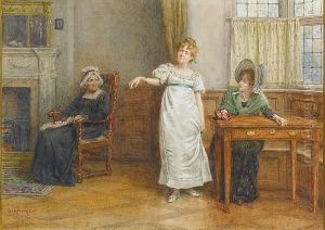The New Bracelet by George Goodwin Kilburne
