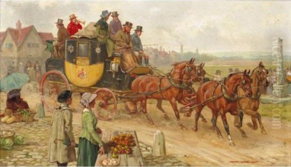 The London To Manchester Mail Coach - view 1