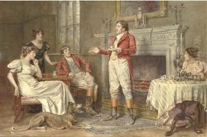 An Interesting Story by George Goodwin Kilburne
