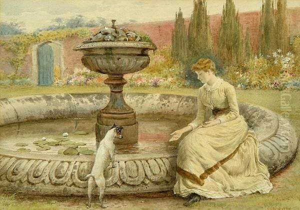 A Rest By The Fountain - view 1
