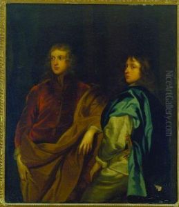 Portrait Of Two Young Men by Sir Godfrey Kneller