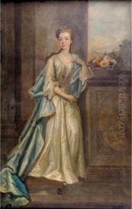 Portrait Of Lady Charlotte Herbert, Lady Jeffreys by Sir Godfrey Kneller