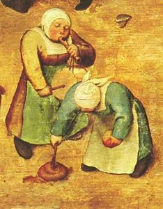 Children's Games (detail 10) 1559-60 by Pieter the Elder Bruegel