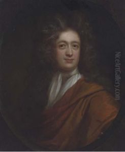 Portrait Of Edmund Rooke, Bust-length, In An Orange Wrap