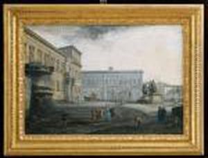 Roma, Veduta Della Piazza E Del Palazzo Del Quirinale Roma, Veduta Della Piazza E Del Palazzo Del Quirinale