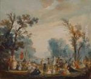 Fete Galante by Jean-Baptiste Lallemand