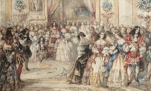 The Stuart Ball, Buckingham Palace, 13th June 1851 by Eugene Louis Lami