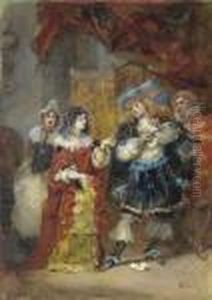 Le Depit Amoureux by Eugene Louis Lami