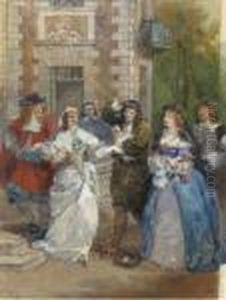 L'ecole Des Maris by Eugene Louis Lami