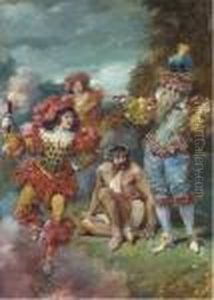 Plaisirs De L'ile Enchantee, D'apres Moliere by Eugene Louis Lami