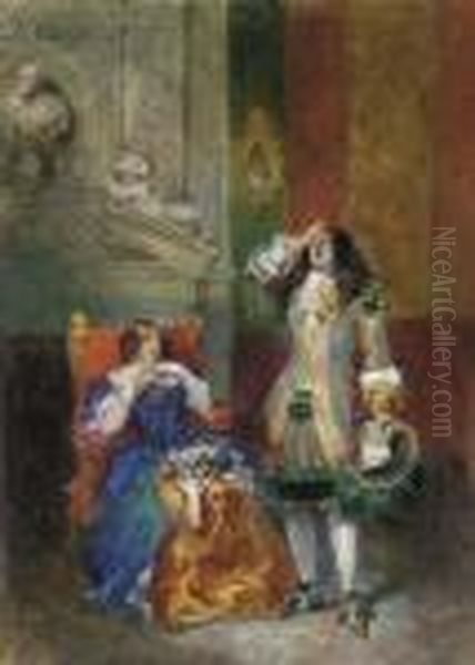 Le Misanthrope, D'apres Moliere (acte Iv, Scene Iii); Lemoisne, No.1353 - view 1