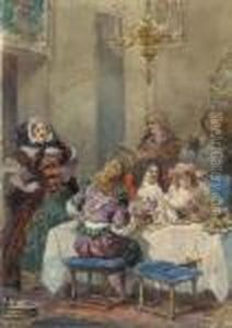 Le Bourgeois Gentilhomme, D'apres Moliere (acte Iv, Scene Ii);lemoisne, No. 1368 by Eugene Louis Lami