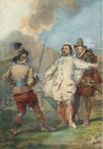 Les Fourberies De Scapin, D'apres Moliere by Eugene Louis Lami