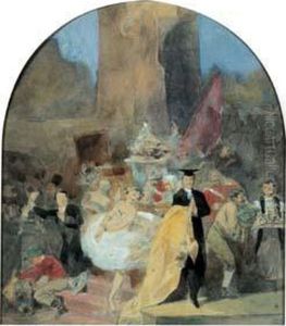 Bal Costume by Eugene Louis Lami