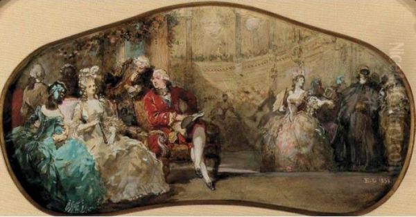 The Wedding Festivities Of Louis
Xvi And Marie Antoinette At The Royal Theatre, Versailles - view 1