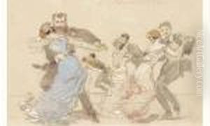Scene De Bal, 1878. by Eugene Louis Lami