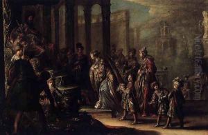 Esther before Ahasuerus 1624 by Claude Vignon
