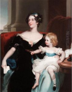 Portrait Of Harriet, Countess 
Gower (1806-68) And Her Daughter, Elizabeth Georgiana, Later Duchess Of 
Argyll (1824-78)