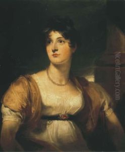 Portrait Of Anne, Lady 
Lethbridge (d.1857), Three-quarter-length,in A White Dress With A Gold 
Wrap