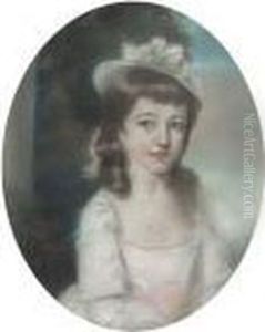 Portrait Of Eleanor Carne, Bust-length, In A White Dress by Sir Thomas Lawrence