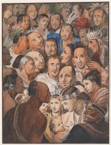Tableau of Indian Faces by John Lewis Krimmel