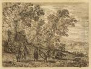Les Chevres by Claude Lorrain (Claude Gellee)