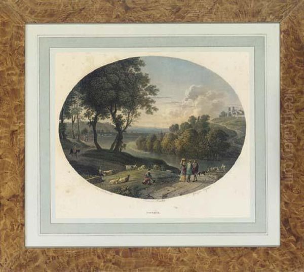 Paysage Traverse Par Une Riviere - view 1