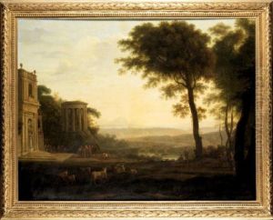 Landscape With The Father Of Psyche Sacrificing At The Milesian Temple Of Apollo