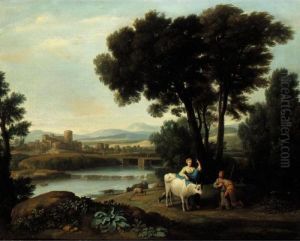 A Landscape With Juno Putting Io Under The Care Of Argus by Claude Lorrain (Claude Gellee)